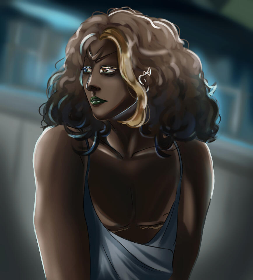 Half body, one character